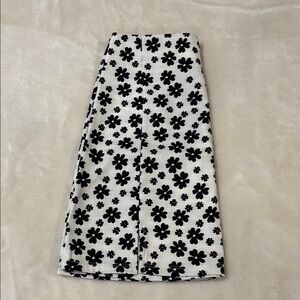 Altar'd State Black Midi Pencil Skirt with Slit for Casual Wear